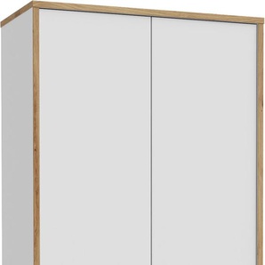 Aktenschrank FORTE Keflav Schränke Gr. B/H/T: 84,5cm x 226,4cm x 41,5cm, 4 St., weiß (weiß/ artisan eiche) Breite 84,5 cm