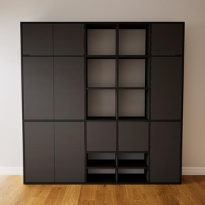 Aktenschrank Graphitgrau - Flexibler Büroschrank: Türen in Graphitgrau - Hochwertige Materialien - 192 x 194 x 34 cm, Modular