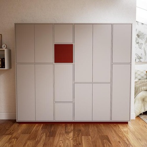 Aktenschrank Hellgrau - Flexibler Büroschrank: Türen in Hellgrau - Hochwertige Materialien - 228 x 200 x 34 cm, Modular