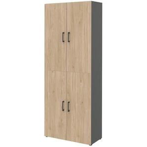 Aktenschrank - holzfarben - Materialmix - 80 cm - 212,5 cm - 33,5 cm | Möbel Kraft