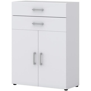 Aktenschrank Kasai | weiß | 80 cm | 107,2 cm | 33,5 cm |