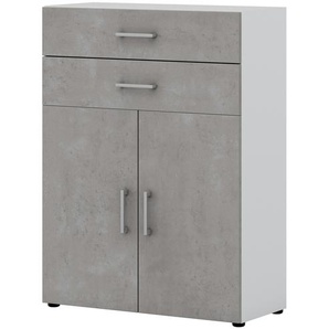 Aktenschrank Kasai | grau | 80 cm | 107,2 cm | 33,5 cm |