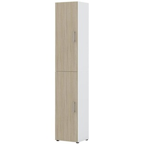 Aktenschrank - weiß - Materialmix - 40 cm - 212,5 cm - 33,5 cm | Möbel Kraft