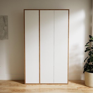 Aktenschrank Weiß - Flexibler Büroschrank: Türen in Weiß - Hochwertige Materialien - 115 x 194 x 34 cm, Modular