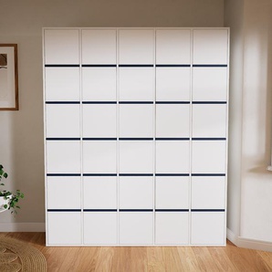 Aktenschrank Weiß - Flexibler Büroschrank: Türen in Weiß - Hochwertige Materialien - 195 x 232 x 47 cm, Modular