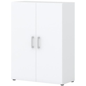 Aktenschrank - weiß - Materialmix - 80 cm - 107,2 cm - 33,5 cm | Möbel Kraft