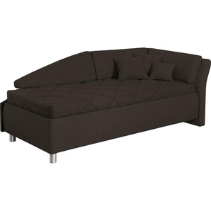 alina Schlafsofa Lindsay, Bettkasten, Zierkissen-Set aus: 2 Stk. 40x40cm, 1 Stk. 30x30cm