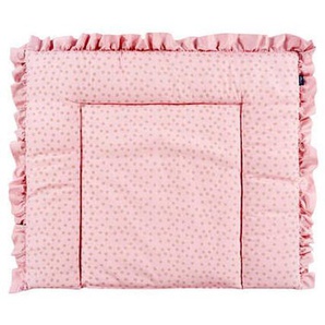 Alvi Wickelauflage Curly Volant, Pink, Textil, Füllung: Polyester, 85x8x70 cm, beidseitig verwendbar, Bezug waschbar, Baden & Wickeln, Wickeln, Wickelauflagen