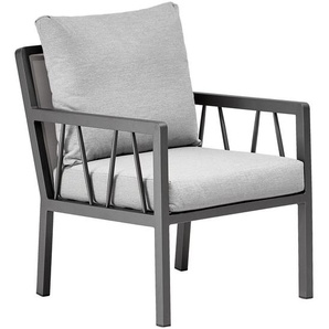 Amatio Loungesessel, Grau, Metall, 63x84x80 cm, Loungemöbel, Lounge-Sessel