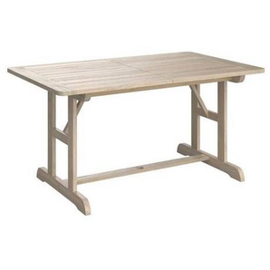 Ambia Garden Gartentisch, Teak, Holz, Akazie, massiv, rechteckig, konisch, 210x90x150 cm, ausziehbar, Gartenmöbel, Gartentische, Gartentische ausziehbar