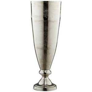 Ambia Home Bodenvase, Nickel, Metall, konisch, 54 cm, zum Stellen, auch für frische Blumen geeignet, Dekoration, Vasen, Bodenvasen