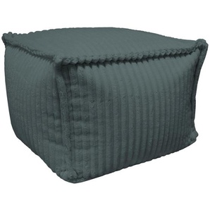 Ambia Home Pouf, Textil, 270 l, Füllung: Styroporkugeln, 70x70x40 cm, Indoor, Reißverschluss, Wohnzimmer, Hocker, Poufs