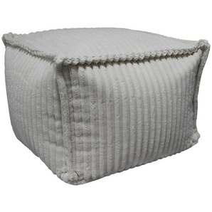 Ambia Home Pouf, Textil, 270 l, Füllung: Styroporkugeln, 70x70x40 cm, Indoor, Reißverschluss, Wohnzimmer, Hocker, Poufs