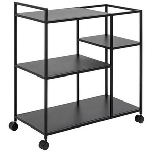 Ambia Home Servierwagen, Schwarz, Metall, 40x85x78 cm, Esszimmer, Barmöbel, Barwagen