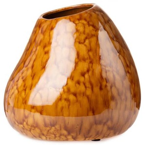 Ambia Home Vase, Orange, Keramik, konisch, 22x21x20 cm, zum Stellen, Dekoration, Vasen, Keramikvasen