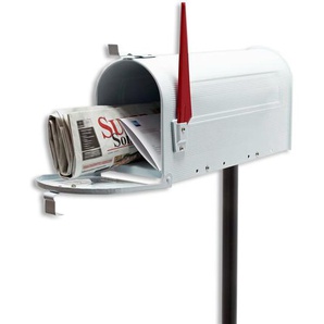 Amerikanischer Briefkasten US Mailbox WEIß mit STANDFUß