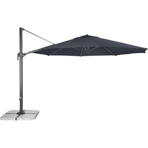 Ampelschirm DOPPLER Standschirme grau (anthrazit) Sonnenschirme inkl. Schirmständer, ohne Wegeplatten, UV-beständig