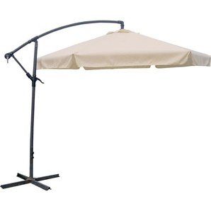 Ampelschirm GARDEN PLEASURE, beige (creme), Bezug: 100% Polyester, Standschirme, Ø 300 cm, creme