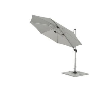 Ampelschirm  Ø 300 cm Derby Sun ¦ grau ¦ Maße (cm): H: 244  Ø: 300