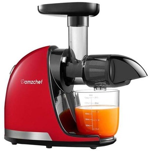 AMZCHEF Slow Juicer 1501-RD Red