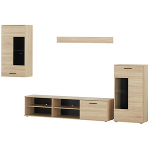 Anbauwand Frontal | holzfarben | 230 cm | 180 cm | 40 cm |