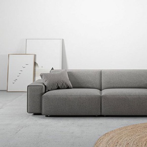 andas Big-Sofa Glimminge auch in Breitcord, Feincord + Easy care-Bezug, besondere Kedernähte Zierkissen