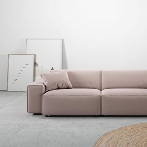 andas Big-Sofa Glimminge auch in Breitcord, Feincord + Easy care-Bezug, besondere Kedernähte Zierkissen