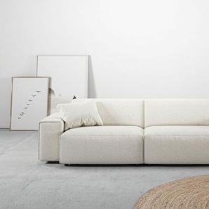 andas Big-Sofa Glimminge auch in Breitcord, Feincord + Easy care-Bezug, besondere Kedernähte Zierkissen