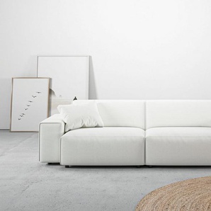 andas Big-Sofa Glimminge auch in Breitcord, Feincord + Easy care-Bezug, besondere Kedernähte Zierkissen