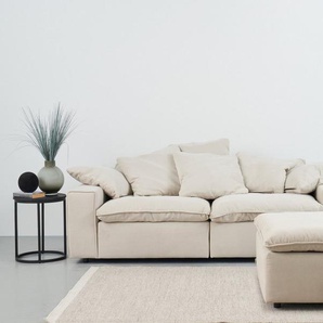 andas Big-Sofa Venslev, Lounge-Sofa, mit extra tiefer Sitzfläche und losen Kissen