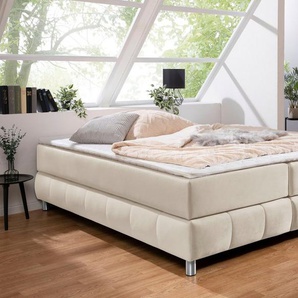 andas Boxspringbett Salo, Ohne Kopfteil, inkl. Topper, auch in Überlänge 220 cm