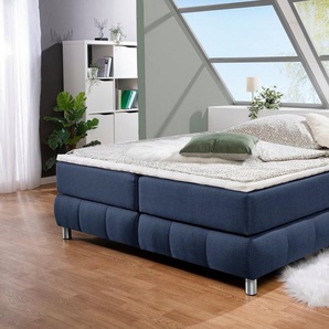 andas Boxspringbett Salo, Ohne Kopfteil, inkl. Topper, auch in Überlänge 220 cm