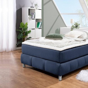 andas Boxspringbett Salo, Ohne Kopfteil, inkl. Topper, auch in Überlänge 220 cm