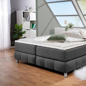 andas Boxspringbett Salo, Ohne Kopfteil, inkl. Topper, auch in Überlänge 220 cm