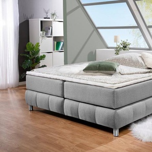 andas Boxspringbett Salo, Ohne Kopfteil, inkl. Topper, auch in Überlänge 220 cm