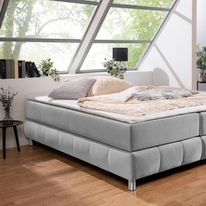 andas Boxspringbett Salo, Ohne Kopfteil, inkl. Topper, auch in Überlänge 220 cm