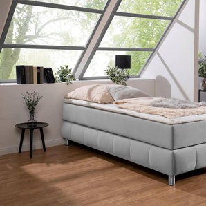 andas Boxspringbett Salo, Ohne Kopfteil, inkl. Topper, auch in Überlänge 220 cm