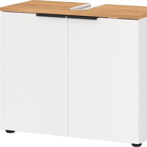 andas Waschbeckenunterschrank Majtum mit Siphonausschnitt, Türen mit Soft-Close-Funktion, Breite 70 cm, widerstandsfähige Oberfläche, Made in Germany