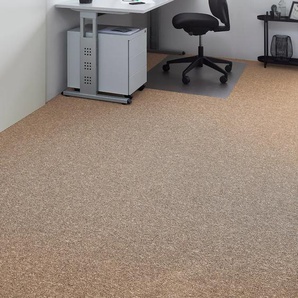 ANDIAMO Teppichboden Feinschlinge Carlos Teppiche melierte Optik, Breite 400 cm oder 500 cm, strapazierfähig, Wohnzimmer Gr. B: 500cm, 6,5mm, L: 900cm, beige