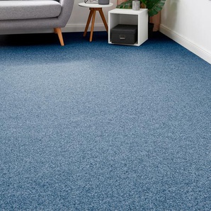 ANDIAMO Teppichboden Nadelvlies Invita Teppiche melierte Optik, Breite 200 cm oder 400 cm, robust & strapazierfähig Gr. B: 200cm, 5mm, L: 1500cm, blau (denim)