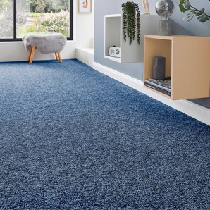 ANDIAMO Teppichboden Schlinge Matz Teppiche meliert, Breite 400 cm oder 500 cm, strapazierfähig & pflegeleicht Gr. B: 500cm, 6mm, L: 350cm, blau