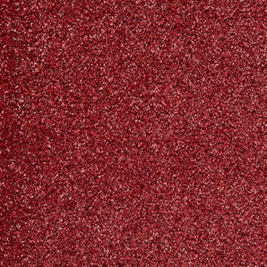 ANDIAMO Teppichboden Velours Verona Teppiche Uni Farben, Breite 400 cm oder 500 cm, strapazierfähig, pflegeleicht Gr. B: 500cm, 6mm, L: 500cm, rot