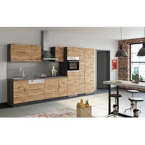 Apothekerschrank Sorrento 30 x 200 x 60cm Braun/Grau