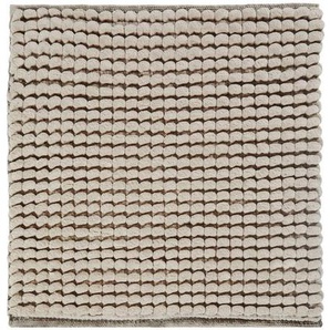 Aquanova Badteppich Axel, Beige, Textil, Uni, quadratisch, 60x60 cm, für Fußbodenheizung geeignet, rutschfest, Badtextilien, Badematten