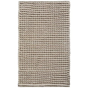 Aquanova Badteppich Axel, Beige, Textil, Uni, rechteckig, 60x100 cm, rutschfest, für Fußbodenheizung geeignet, Badtextilien, Badematten