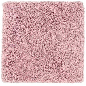 Aquanova Badteppich Musa, Rosa, Textil, Uni, quadratisch, 60x60 cm, für Fußbodenheizung geeignet, rutschfest, Badtextilien, Badematten