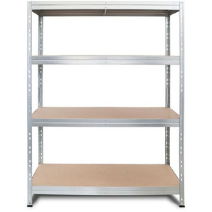 AR SHELVING Rivet Steckregal mit 4 Böden, 180x120x45, Stecksystem, verzinkt