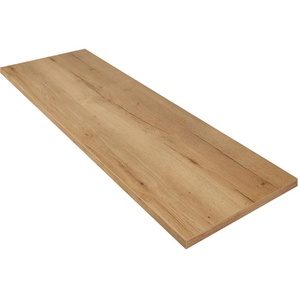 Arbeitsplatte NOBILIA ELEMENTS elements Tischplatten Gr. B/T/H: 180cm x 60cm x 3,8cm, braun (eiche sierra nachbildung) in den Breiten 180cm, 210cm und 240cm