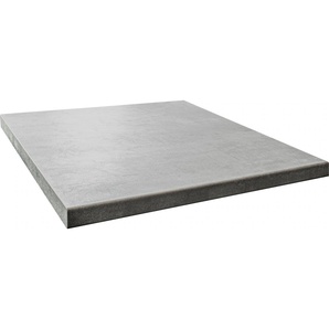 Arbeitsplatte OPTIFIT Luzern Tischplatten Gr. B/T/H: 220cm x 60cm x 3,8cm, grau (oxid grau) 38 mm stark