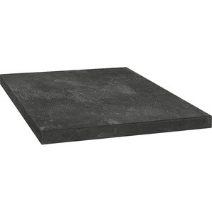 Arbeitsplatte OPTIFIT Luzern Tischplatten Gr. B/T/H: 220cm x 60cm x 3,8cm, schwarz (black stone) 38 mm stark